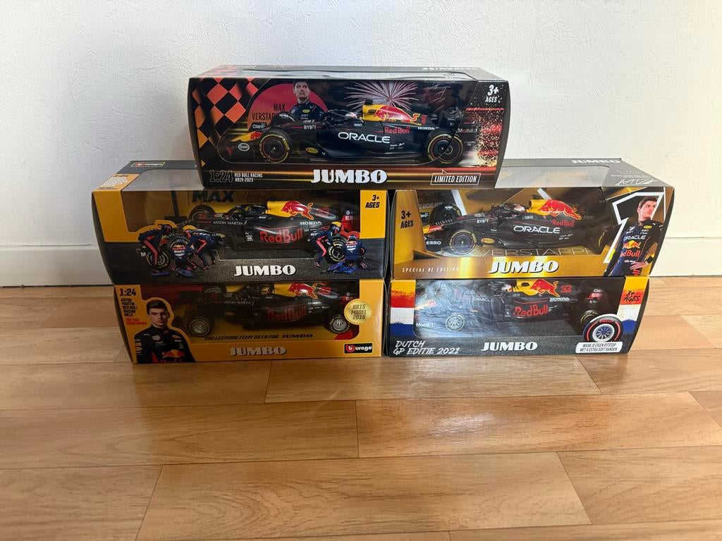 Max Verstappen modelauto's nieuw in doos uniek collection, Overige merken, Auto, 1:32 tot 1:50, Nieuw