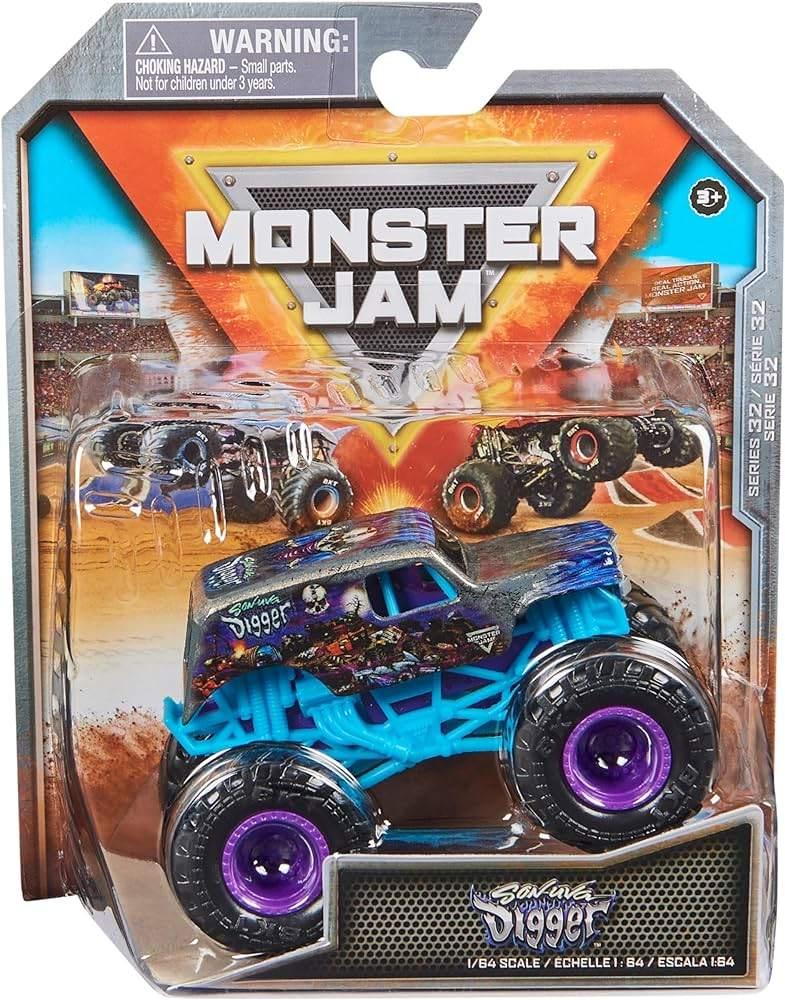 Monster Jam: Serie 32: Son-Uva Digger 1:64, Kinderen en Baby's, Speelgoed | Speelgoedvoertuigen, Nieuw, Ophalen of Verzenden