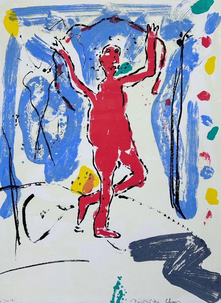 Zeefdruk Dominique Chan, Antiek en Kunst, Verzenden