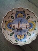 Vintage Plateel Bord met Hollands Landschap, Ophalen