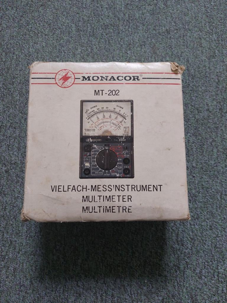 Monacor MT-202 analoge multimeter -defect-, Doe-het-zelf en Verbouw, Ophalen of Verzenden, Gebruikt, Multimeter