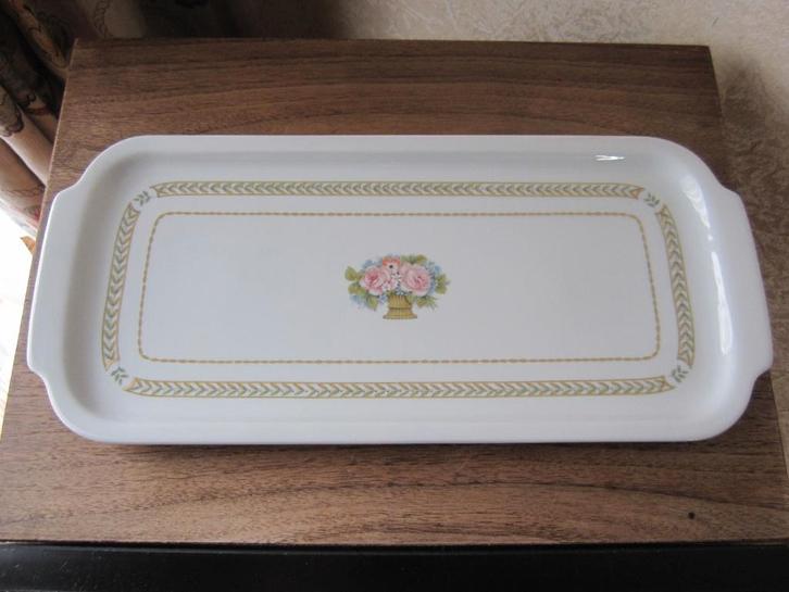 King cake plate Gallo gallery - Leonardo wit porselein, Antiek en Kunst, Antiek | Porselein, Verzenden