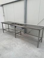 Horeca rvs spoeltafel wastafel aanrecht keukenblok spoelbak, Huis en Inrichting, Keuken | Keukenelementen, Ophalen of Verzenden