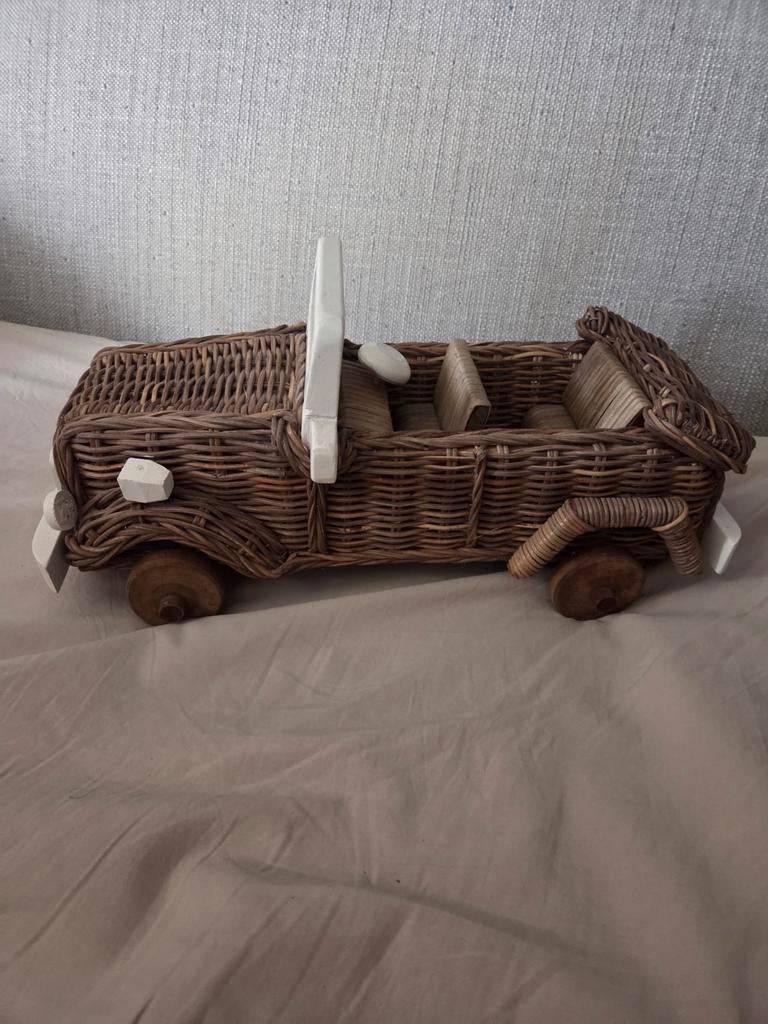 Rivièra Maison Auto Rattan Hout Decoratie, Ophalen of Verzenden, Natuurlijk materiaal, Bruin, Landelijk