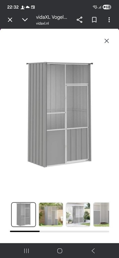 Huiskamer voliere incl gouldamadines, Dieren en Toebehoren, Vogels | Hokken en Kooien, Volière, Metaal, Ophalen of Verzenden