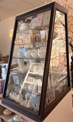 Oude bakkersvitrine brocante, Ophalen, Met plank(en), Glas, Gebruikt