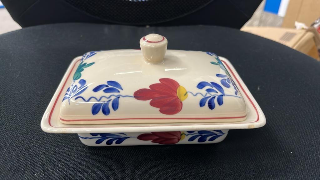 Botervloot Boerenbont P-Regout, Huis en Inrichting, Keuken | Servies, Gebruikt, Overige typen, Boerenbont, Keramiek, Ophalen of Verzenden