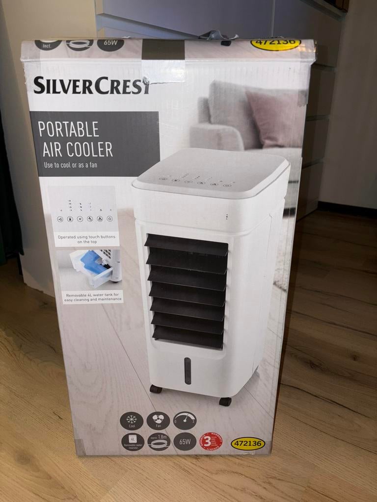 Portable air cooler, Ophalen, Minder dan 60 m³, 3 snelheden of meer, Zo goed als nieuw