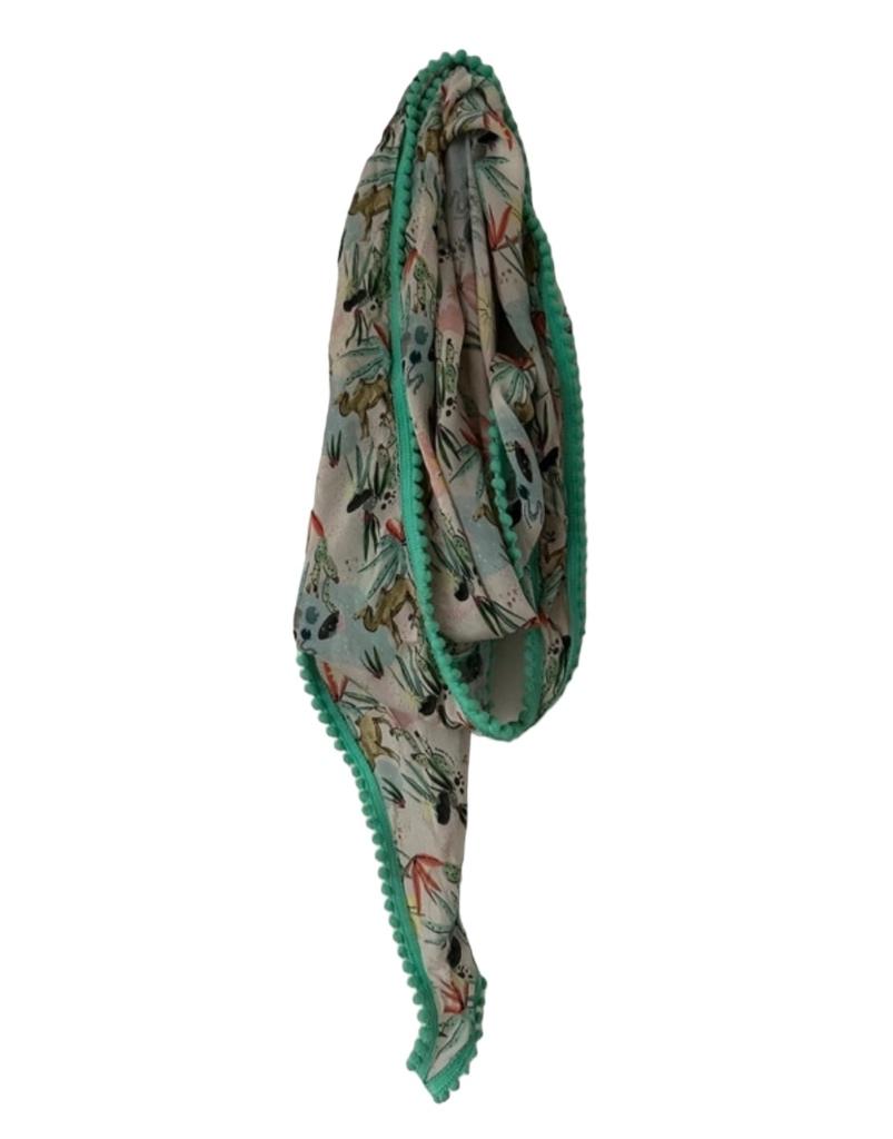 Pom Amsterdam sjaal, Kleding | Dames, Mutsen, Sjaals en Handschoenen, Zo goed als nieuw, Sjaal, Maat 46/48 (XL) of groter, Ophalen of Verzenden