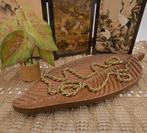 Gedraaide ketting - AL.P01.D2/6, Sieraden, Tassen en Uiterlijk, Kettingen, Verzenden, Zo goed als nieuw, Goud, Overige materialen