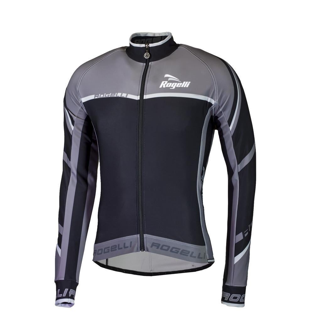 Rogelli Andrano Longsleeve Jersey zwart/ grijs/ maat S, Fietsen en Brommers, Fietsaccessoires | Fietskleding, S, Rogelli, Nieuw