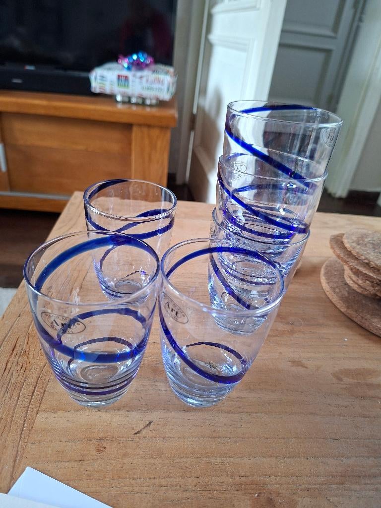 Glazen limonade, Verzamelen, Glas en Borrelglaasjes, Zo goed als nieuw, Waterglas, Ophalen of Verzenden