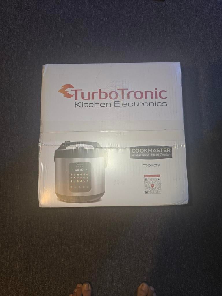 TurboTronic Cookmaster TT-DMC18 Multicooker 5L RVS, 4 liter of meer, Ophalen of Verzenden, Nieuw, 3 snelheden of meer