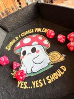 Dice tray, Dice bag  en dobbelsteen set / roze - glitters, Hobby en Vrije tijd, Gezelschapsspellen | Overige, Ophalen of Verzenden