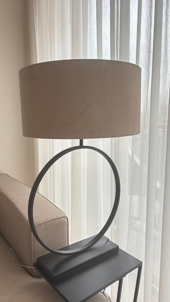 Tafellamp Light & Living incl. Kap, Ophalen, Zo goed als nieuw, Rond, 50 cm of meer