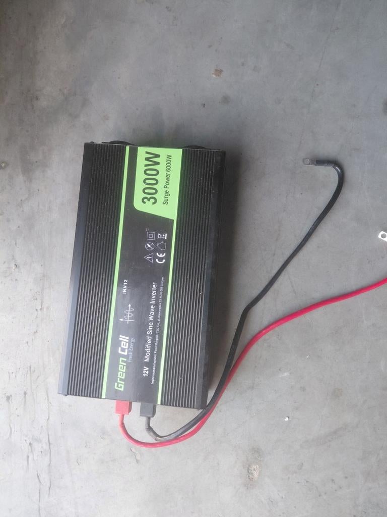Green Cell Omvormer 12V naar 3000W - Camper Gebruik, Ophalen, Gebruikt