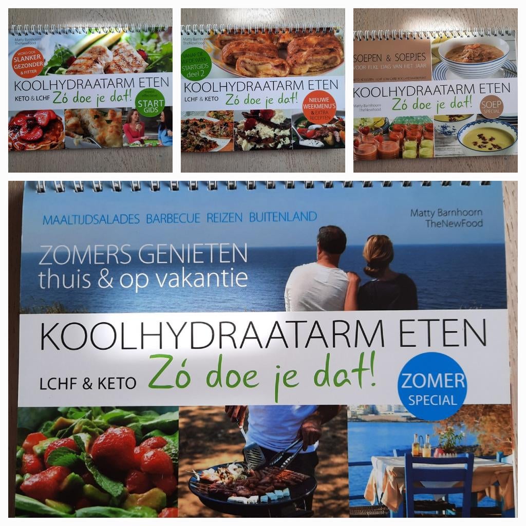 4x Koolhydraatarm eten, zo doe je dat! - Matty Barnhoorn, Ophalen of Verzenden, Zo goed als nieuw, Gezond koken