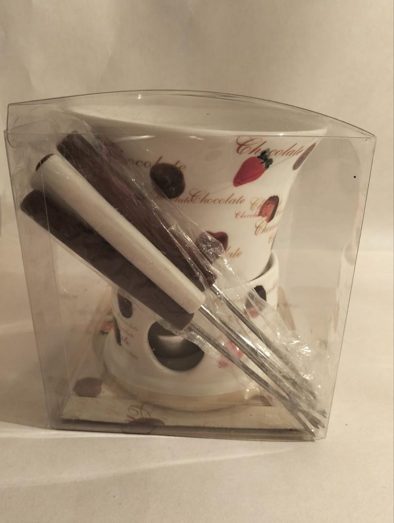 Chocoladefondue set met vorkjes, Ophalen of Verzenden