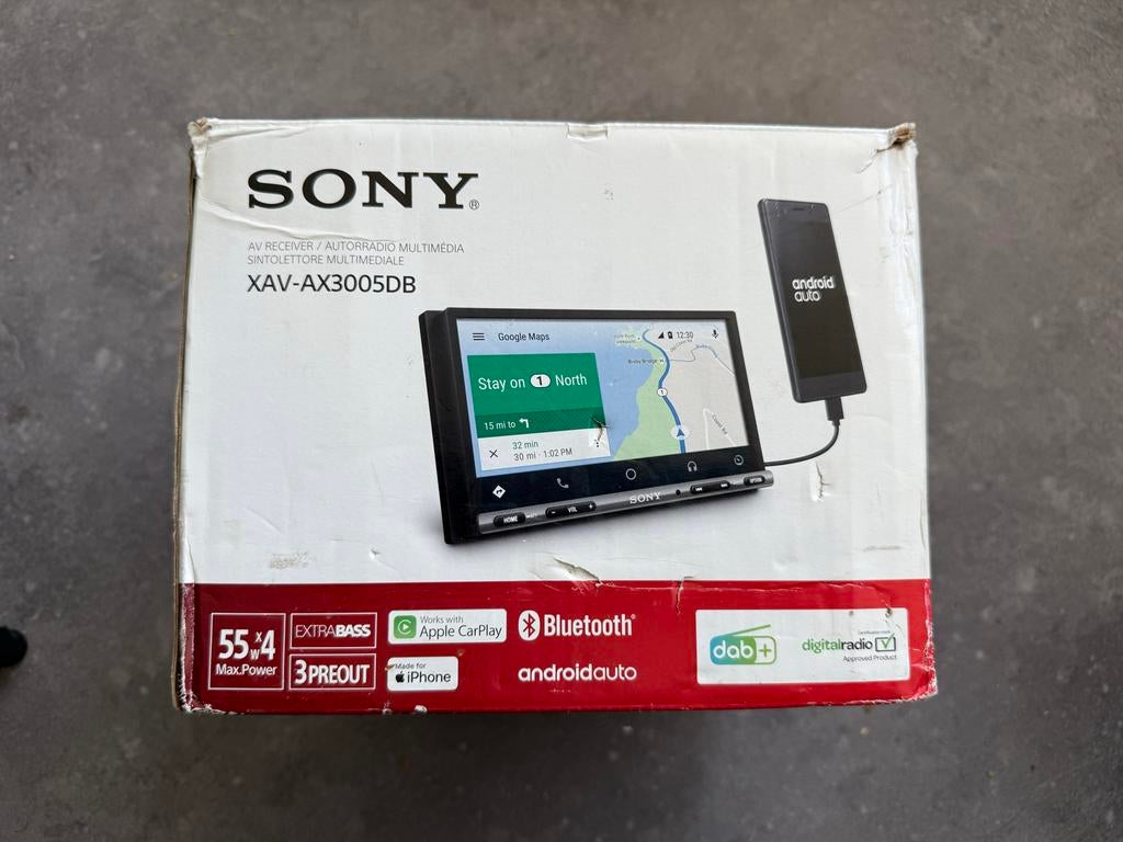 Sony 2-DIN Autoradio met CarPlay, Android Auto & DAB+, Auto diversen, Autoradio's, Zo goed als nieuw, Ophalen