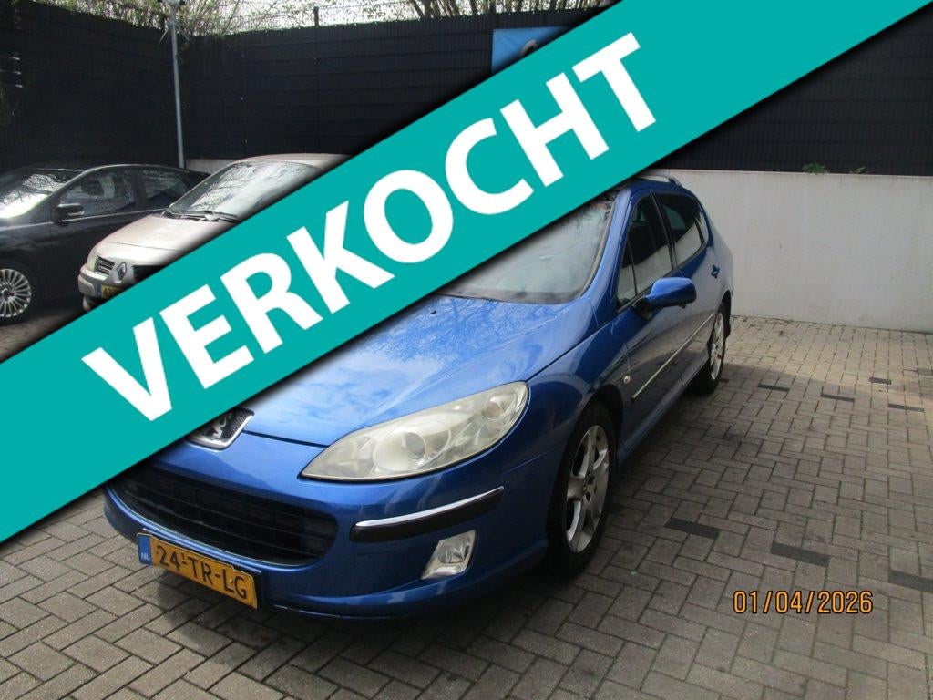 Peugeot 407 SW 2.0-16V XS VOOR EXPORT, HANDEL OF SLOOP, Voorwielaandrijving, 136 pk, Gebruikt, 4 cilinders
