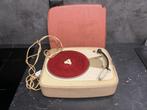 Vintage Philips platenspeler met rode draaitafel, Ophalen of Verzenden