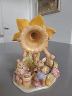 Paasbeeld Bloemenhuis Narcis Villeroy en Boch Bunny Family, Ophalen of Verzenden