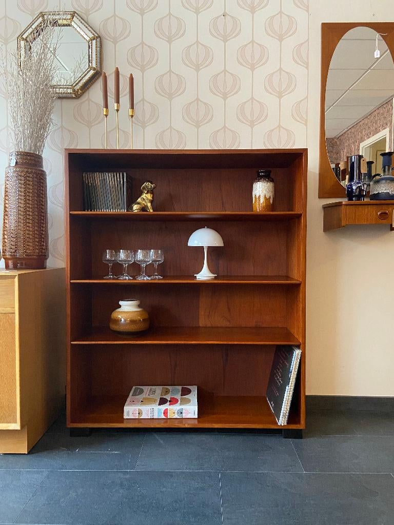 Vintage Deense Boekenkast van Borge Mogensen, Ophalen, Gebruikt, 100 tot 150 cm, 50 tot 100 cm