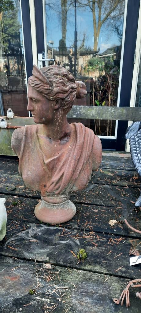 Gietijzeren apollo borstbeeld, Tuin en Terras, Ophalen, Nieuw, Metaal