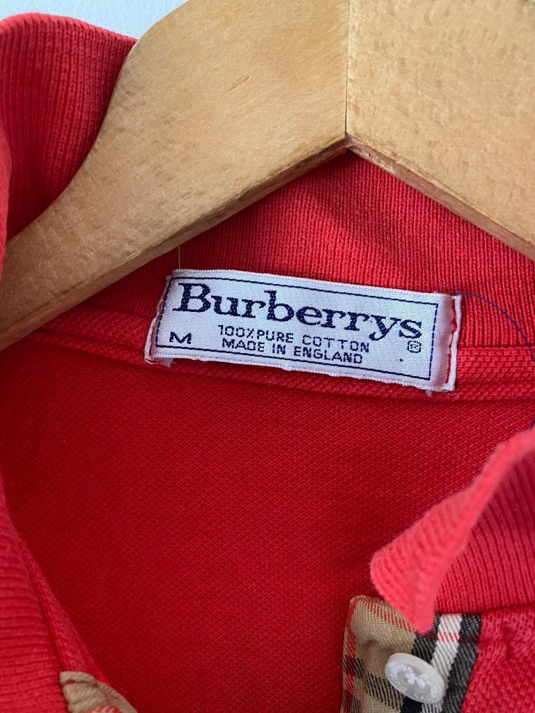 Burberry polo S, Nieuw, Ophalen of Verzenden, Rood
