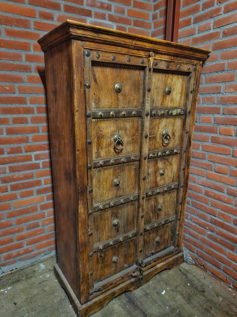 Authentieke Indiakast, Antiek en Kunst, Antiek | Meubels | Kasten, Ophalen