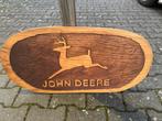 John Deere houten reclamebord - 85x40 cm, Verzamelen, Merken en Reclamevoorwerpen, Ophalen of Verzenden, Zo goed als nieuw, Reclamebord