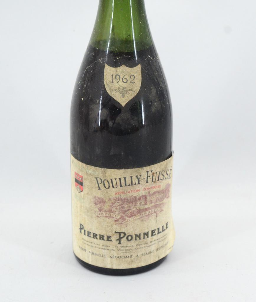 1962 Abbey St Martin - Pouilly Fuissé Beaune. 1 fles, Verzamelen, Wijnen, Frankrijk, Ophalen of Verzenden, Rode wijn, Vol