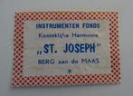 KONINKLIJKE HARMONIE   ST. JOSEPH   BERG AAN DE MAAS, Verzenden, Zo goed als nieuw, Luciferdoosjes of -merken