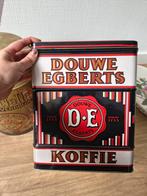 Grote Vintage Douwe Egberts Koffieblik - Zwart/Rood, Ophalen of Verzenden