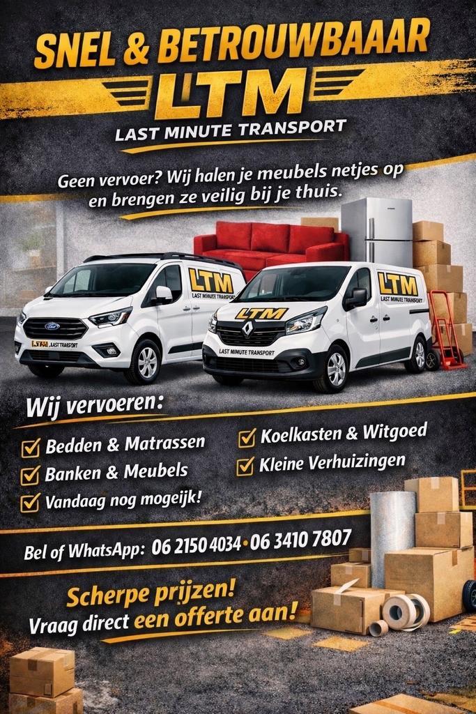 MEUBEL TRANSPORT/KLEINE VERHUIZINGEN, Vacatures, Vacatures | Chauffeurs, Overige niveaus, Vanaf 10 jaar, Overige vormen, 33 - 40 uur