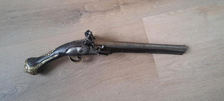 Antiek vuursteen pistool, Antiek en Kunst, Antiek | Overige Antiek, Ophalen of Verzenden