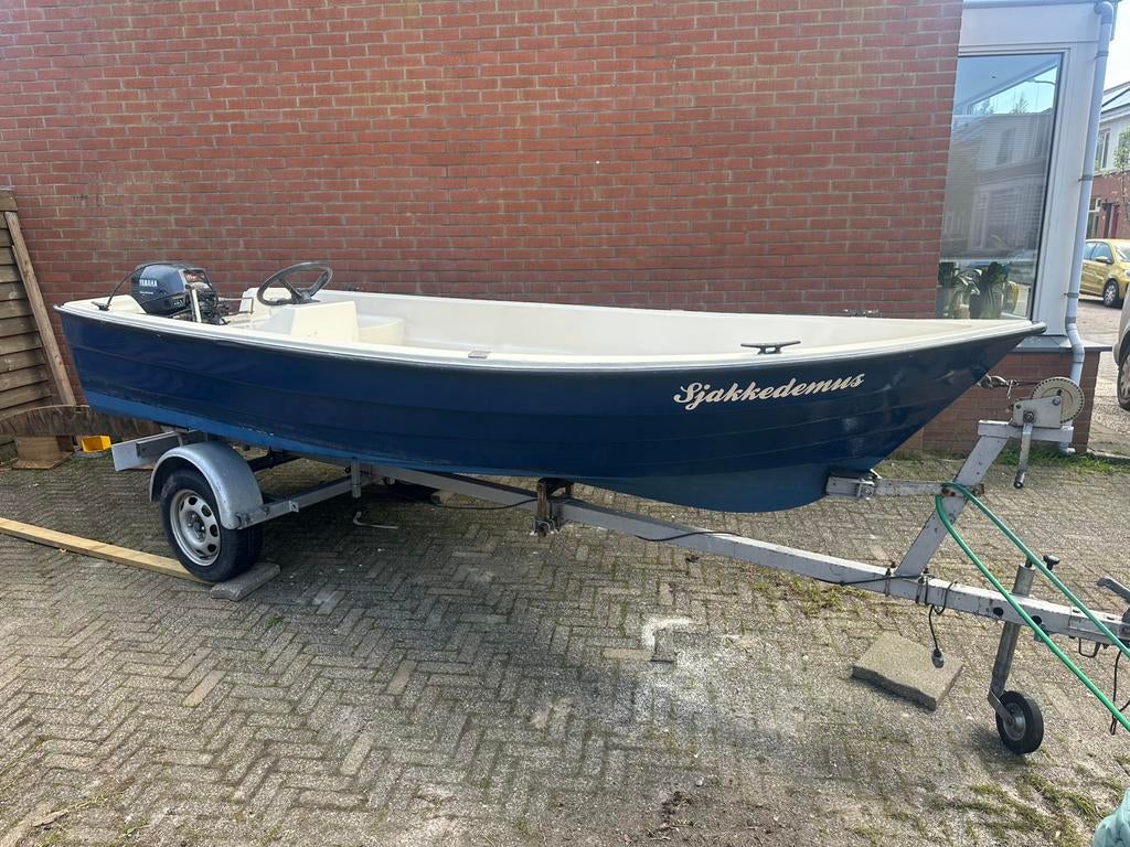 Rhea 420 consoleboot met Yamaha 9.9 pk (elektrische start), Watersport en Boten, Vis- en Consoleboten, Ophalen, Gebruikt, Tot 10 pk