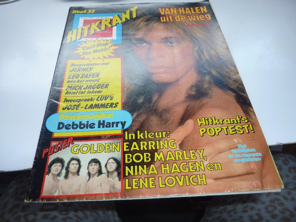 HITKRANT 1980-V HALEN-EARRING-BOB MARLEY-SMOKIE-KISS-KAAGMAN, Verzenden, 1980 tot heden, Tijdschrift
