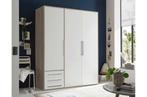 Grote kledingkast 3 of 4 deurs. Wit met eiken of antraciet, Met deur(en), Verzenden, 150 tot 200 cm, Nieuw