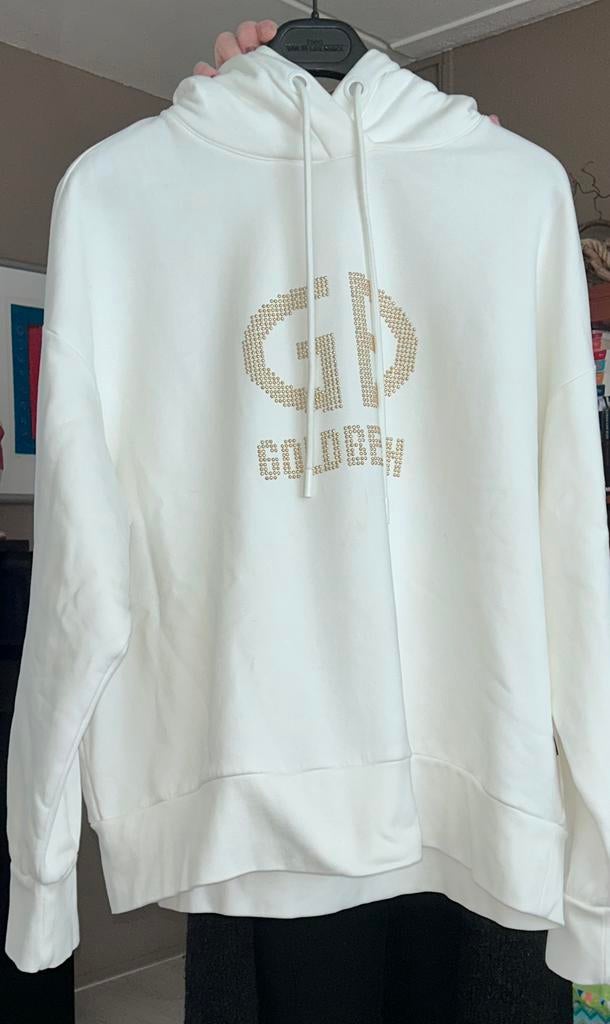 Mooie nette witte GOLDBERG hoodie, Ophalen of Verzenden, Zo goed als nieuw, Maat 46/48 (XL) of groter, Wit