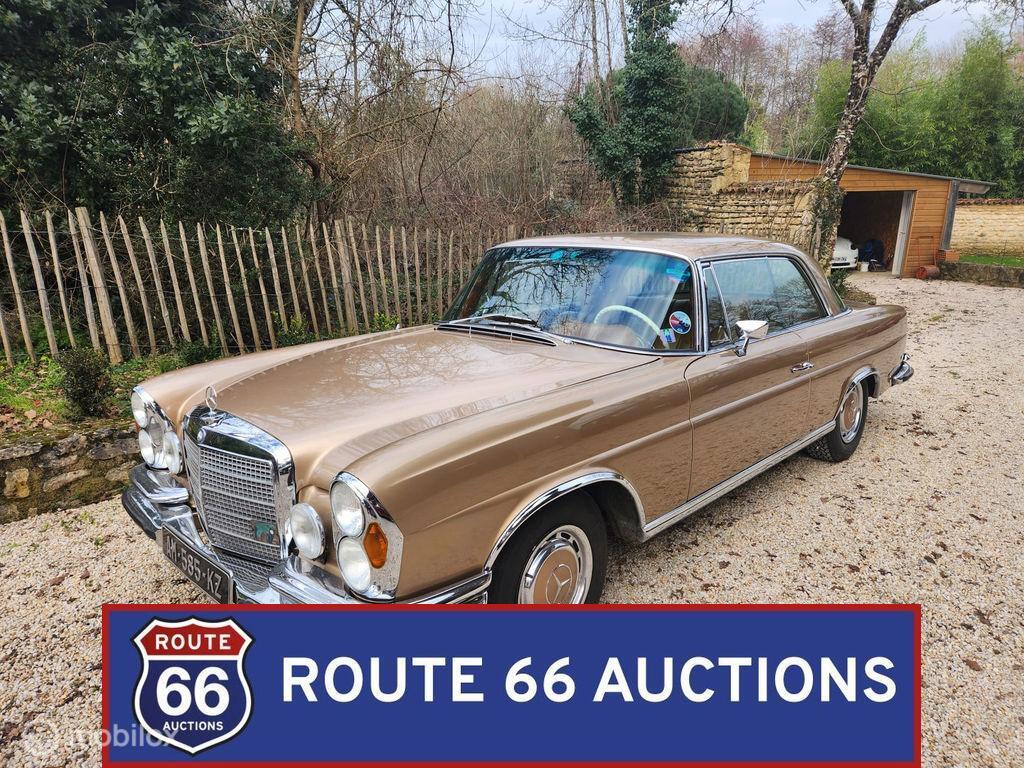 Mercedes-Benz 280 SE 3.5 Coupe | 1971 | Route 66 Auctions, Auto's, Overige carrosserieën, Zwart, Mercedes-Benz, Bedrijf