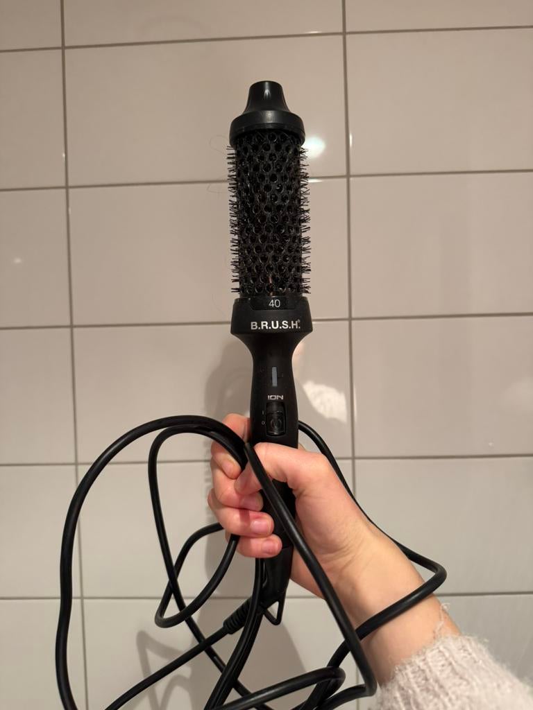 Brush warmteborstel, Ophalen of Verzenden, Zo goed als nieuw, Krultang of Stijltang