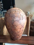 Metalen schijfjes hanglamp, roestkleurig, Ophalen, Metaal, Minder dan 50 cm