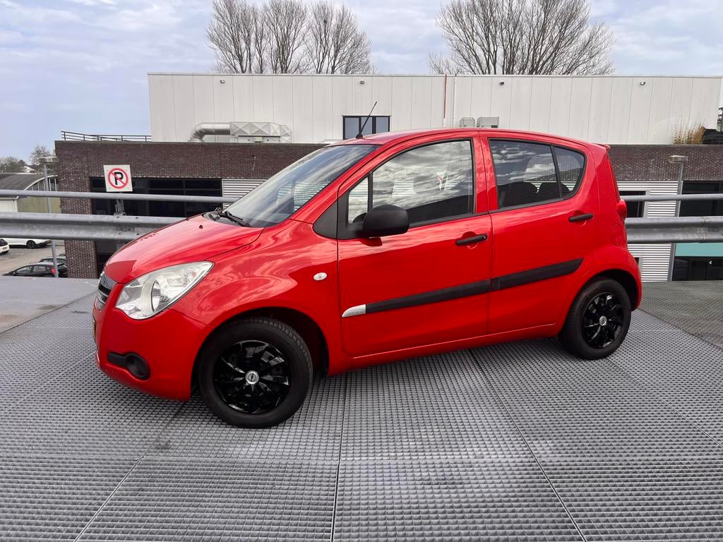 Opel Agila 1.0 12V 2009 Rood NIEUWE APK! Hoge instap zuinig!, Stof, 31 €/maand, 996 cc, Origineel Nederlands
