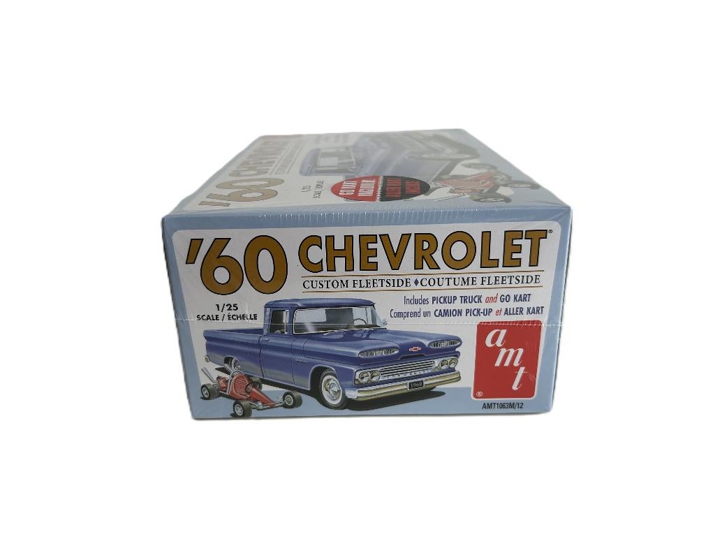 AMT 1960 Chevy Custom Fleetside Pickup 1/25 AMT-1063 nieuw, Overige merken, Auto, Groter dan 1:32, Nieuw