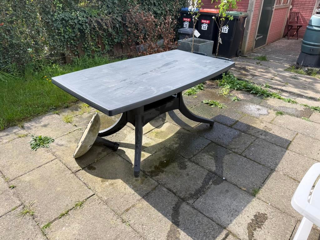 GRATIS af te halen, Tuintafel, Tuin en Terras, Tuintafels, Ophalen, Gebruikt, Rechthoekig, Plastic