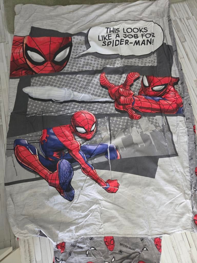 Spiderman Dekbedovertrek, Kinderen en Baby's, Kinderkamer | Beddengoed, Dekbedovertrek, Ophalen of Verzenden, Zo goed als nieuw