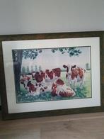 Schilderij Koeien Wiebe van der Zee, Ophalen, Zo goed als nieuw, Schilderij, 75 tot 100 cm