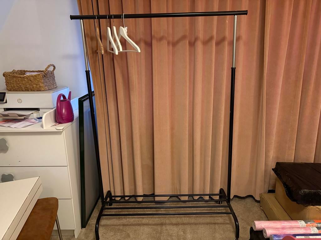 Verrijdbaar Ikea Kledingrek, Ophalen, Met wielen, Zo goed als nieuw