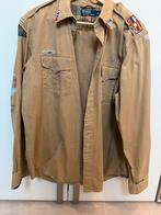Ralph Lauren blouse met patches en kralen, Kleding | Heren, Overhemden, Ophalen of Verzenden, Gedragen, Bruin, Halswijdte 43/44 (XL)